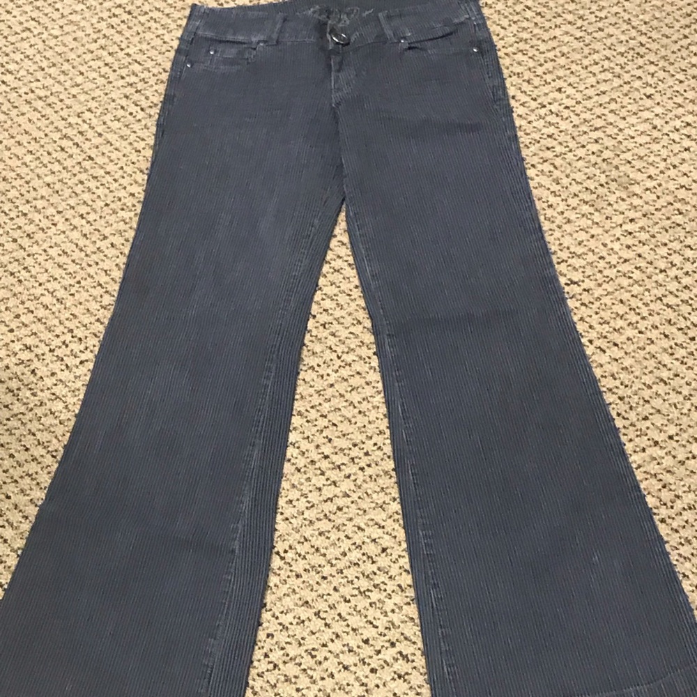 LEVEL 99 FLARED BLACK & GREY DENIM